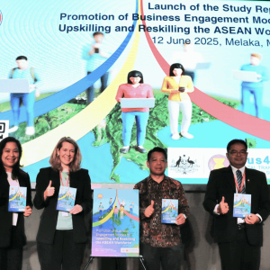 Launch of the ASEAN Workforce report by ASEAN representatives and the Australian Education Counsellor to Malaysia and Singapore